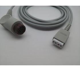 Cabo adaptador para transdutor de pressão arterial do conector Utah